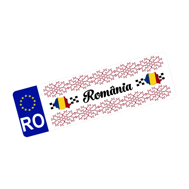 Romania, autocolant, dimensiune 200x60mm, model 006